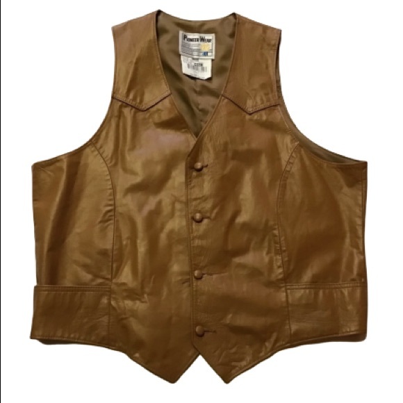Vintage Other - Vintage 80s men’s leather vest